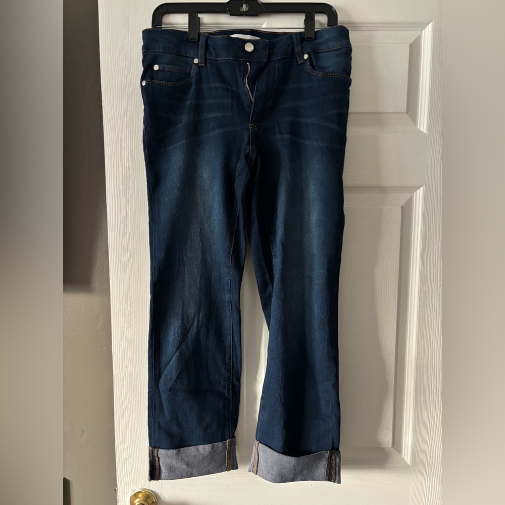 Tahari Dark Blue Women Jeans